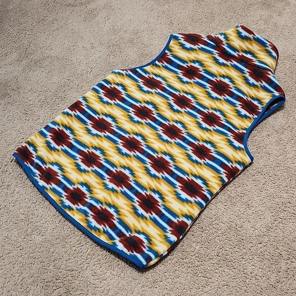 Patagonia Synchilla Aztec Fleece Vest Jacket Wild Desert Prarie Gold Women's M - Picture 11 of 11